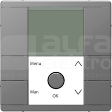 MERTEN SYSTEM DESIGN stalowy Moduł czasowy z wyświetlaczem