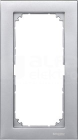 MERTEN M-PLAN aluminium Ramka 2-krotna b/przegr.