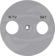 Odace S520441 biała Płytka centralna gniazda R-TV/SAT