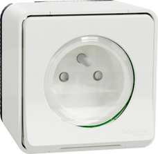 MUREVA STYL IP55 2P+Z biały Gniazdo sieciowe pojedyncze