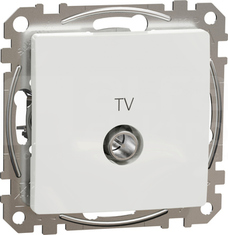 SEDNA DESIGN 10dB biały Gniazdo TV przelotowe