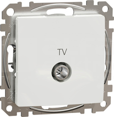 SEDNA DESIGN 4dB biały Gniazdo TV końcowe