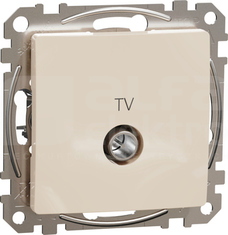 SEDNA DESIGN 4dB beżowy Gniazdo TV końcowe