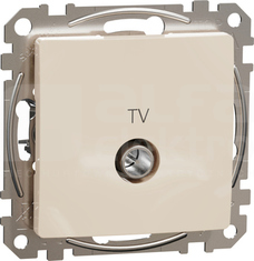 SEDNA DESIGN 7dB beżowy Gniazdo TV przelotowe