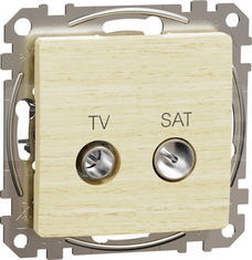 SEDNA ELEMENTS 4dB brzoza Gniazdo TV/SAT końcowe