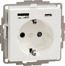 Merten MTN2367-0319 USB A+C 3A biel polarna Gniazdo
