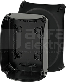 KF 1000 C 180x130x77 IP66/67 czarny Puszka odgałęźna natynkowa b/przetłocz.