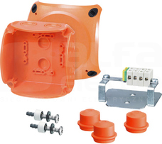 FK 0402 pomar.IP65 5x Puszka odgałęźna natynkowa
