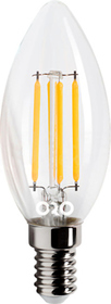 ORO CLARO E14 C35 FL 4W/827 440lm Źródło LED FILAMENT świeczka (E)