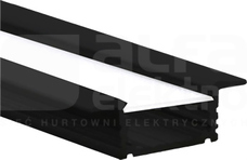 ORO PROFIL UNI IN 2m czarny Profil aluminiowy do taśm LED