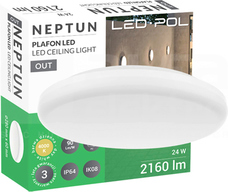 ORO NEPTUN 24W/840 2475lm 110D IP64 Plafon LED (F)