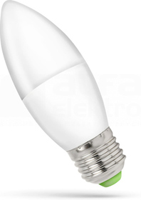 E27 230V 6,0W/CW 470lm Źródło LED SPECTRUM świeczka (F)