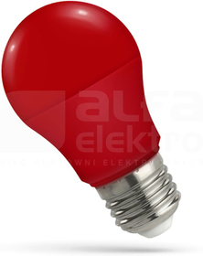 LED GLS E-27 230V 4.9W RED SPECTRUM Źródło LED SPECTRUM
