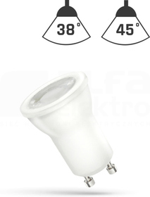 GU10 230V 4W 3000K 250lm 38D Źródło LED SPECTRUM (G)