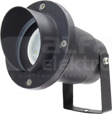FLORI GU10 ALU ANGLE 250V IP65 czarna Oprawa ogrodowa