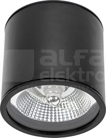 CHLOE GU10/AR111 IP65 czarny Downlight LED