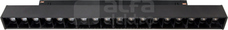 GRID M LED 17W/830 1150lm 35D 48V IP20 czarny System Shift 48V oprawa (F)