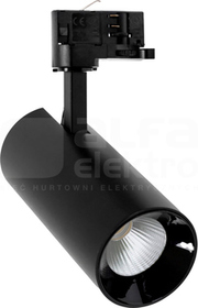 ANDROMEDA 25W WW 230V 36, 60st 2650lm czarny Oprawa led na szynoprzewód 3F (E)