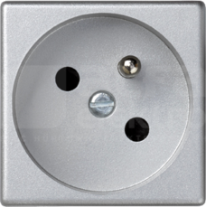 CONNECT 2P+Z aluminium Gniazdo