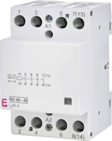RD 40-40-230V AC/DC Stycznik modułowy ze sterowaniem ręcznym