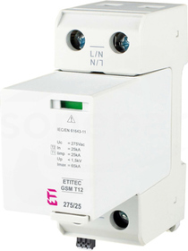 ETITEC GSMF T12 275/25 1+0 Ogranicznik przepięć