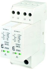 ETITEC CM T23 275/20 3+1 RC Ogranicznik przepięć