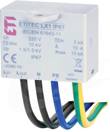 ETITEC LX1 IP67 Ogranicznik przepięć - do źródeł światła LED