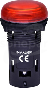 ECLI-024C-R 24V AC/DC czerwony Lampka LED