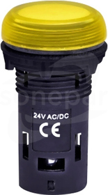 ECLI-024C-Y 24V AC/DC żółty Lampka LED
