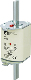 NH2/WT-2C gF 80A/500V Wkładka bezpiecznikowa NH