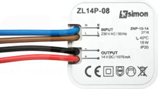 SIMON54 14VDC 15W Zasilacz LED dopuszkowy