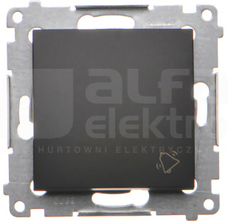 SIMON54 16AX czarny mat Przycisk dzwonkowy