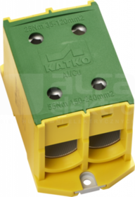KL 2x240PE 35-240mm2 żółto-zielony Złączka kablowa podwójna