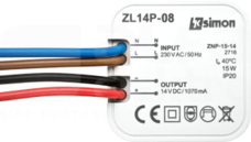 SIMON54 14VDC 8W Zasilacz LED dopuszkowy