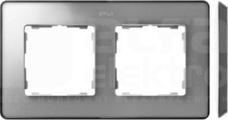 SIMON82 aluminium/podstawa grafit Ramka podwójna