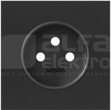 SIMON100 czarny mat Panel 1-krotny