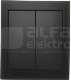 AQUACLICK 10AX 250V IP44 czarny Łącznik świecznikowy bryzgoszczelny