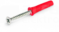R-UNO-RED-1000 (1000szt) Kołek rozporowy czerwony 6x28mm