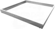 600x600x65mm aluminium biały Ramka natynkowa