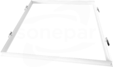 600x600mm z klipsami aluminium biały Ramka podtynkowa