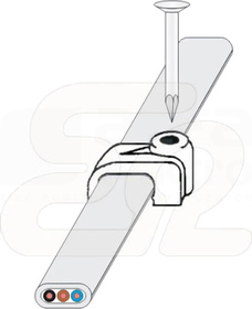 FLOP UGP 12x6 (100szt) Uchwyt przewodu