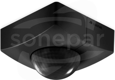 IS3360 COM1 IP54 czarny Czujnik ruchu i zmierzchu n/t