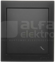 AQUACLICK 10AX 250V IP44 czarny Łącznik schodowy bryzgoszczelny