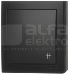 AQUACLICK 10AX 250V IP44 czarny Łącznik krzyżowy bryzgoszczelny