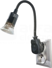 AWA-LW/CZ 6W GU10 250V czarny Lampa wtyczkowa LED