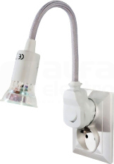 AWA-LW/PO 6W GU10 250V popiel. Lampa wtyczkowa LED
