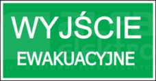PIKTOGRAM 150x300 Piktogram wyjście ewakuacyjne