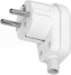 OR-AE-13182 biały Wtyczka kątowa