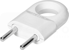 OR-AE-13260/W 2P biała Wtyczka euro płaska z uchwytem
