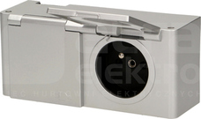 OR-AE-1382 2x2P+Z IP44 Gniazdo meblowe bez wyłacznika